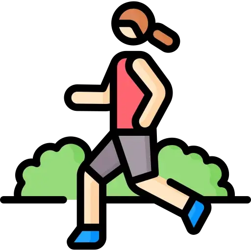 Jogging track and walking trails